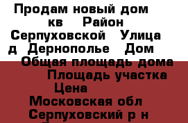 Продам новый дом 358 кв. › Район ­ Серпуховской › Улица ­ д. Дернополье › Дом ­ 60 › Общая площадь дома ­ 358 › Площадь участка ­ 15 › Цена ­ 6 000 000 - Московская обл., Серпуховский р-н, Дернополье д. Недвижимость » Дома, коттеджи, дачи продажа   